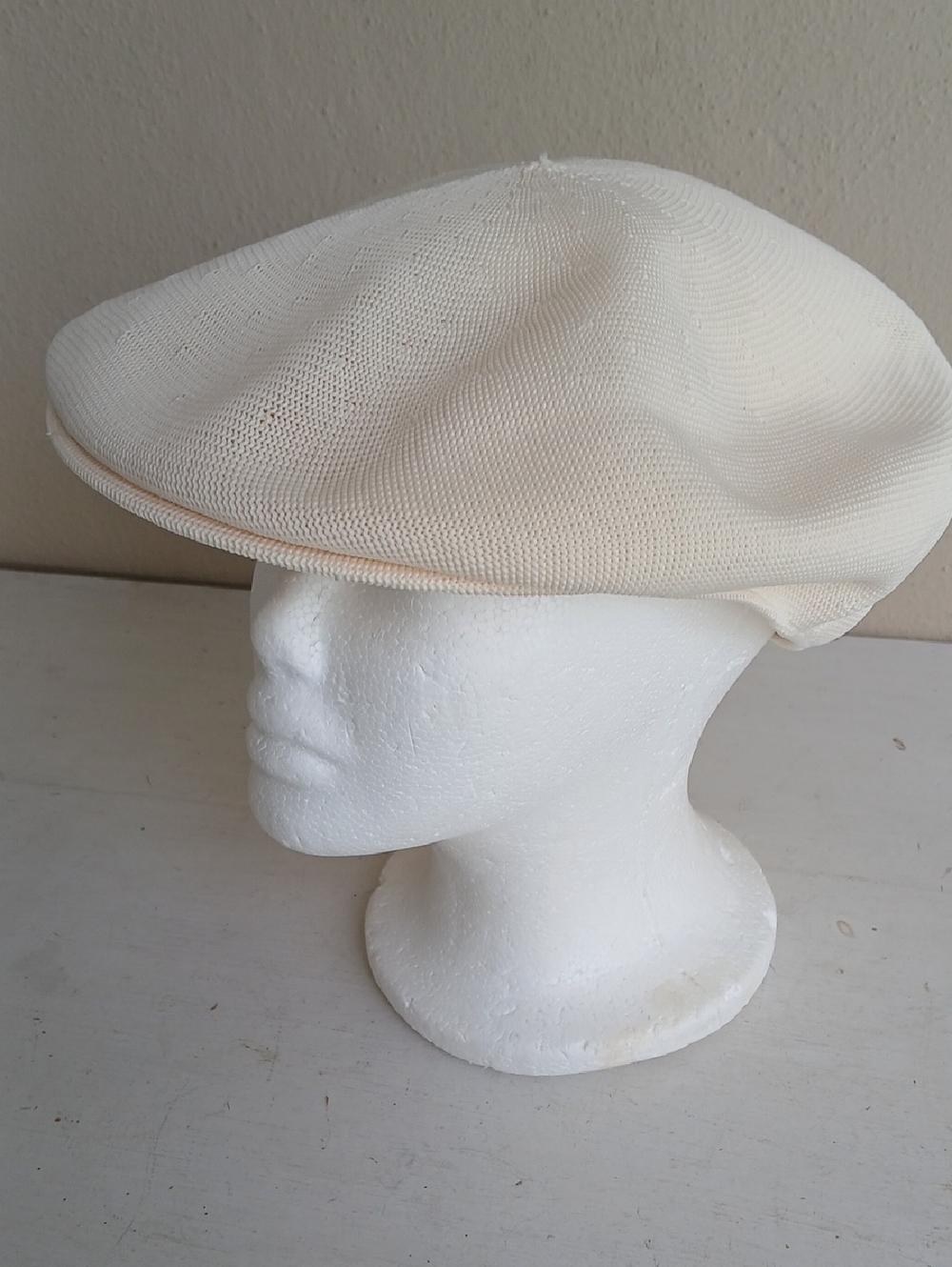 Kangol Cream Lightweight Newsboy Cap